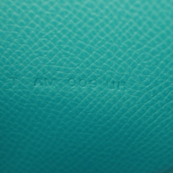 HERMES Sokwar Flamingo Party Long Wallet Silk Blue Auth 169913SAV