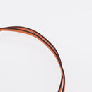 HERMES Okelley GM Necklace Leather Orange Auth 169916SAV-12