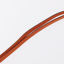 HERMES Okelley GM Necklace Leather Orange Auth 169916SAV-14