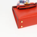 HERMES Micro Kelly Twilly Bag Charm Leather Orange Auth 169917SM-15