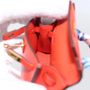 HERMES Micro Kelly Twilly Bag Charm Leather Orange Auth 169917SM-22