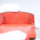 HERMES Micro Kelly Twilly Bag Charm Leather Orange Auth 169917SM-11
