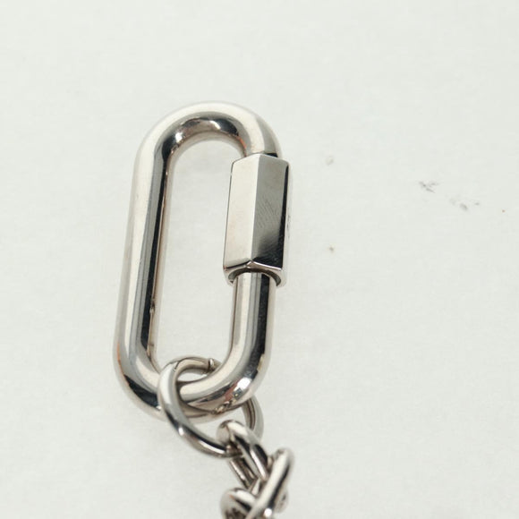 LOUIS VUITTON Porte Cles LV Shape Rope Charm metaal Blauw MP2618 LV Auth 169919M