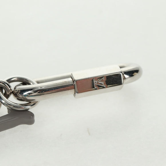 LOUIS VUITTON Porte Cles LV Shape Rope Charm metaal Blauw MP2618 LV Auth 169919M