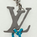 LOUIS VUITTON Porte Cles LV Shape Rope Charm metaal Blauw MP2618 LV Auth 169919M-4