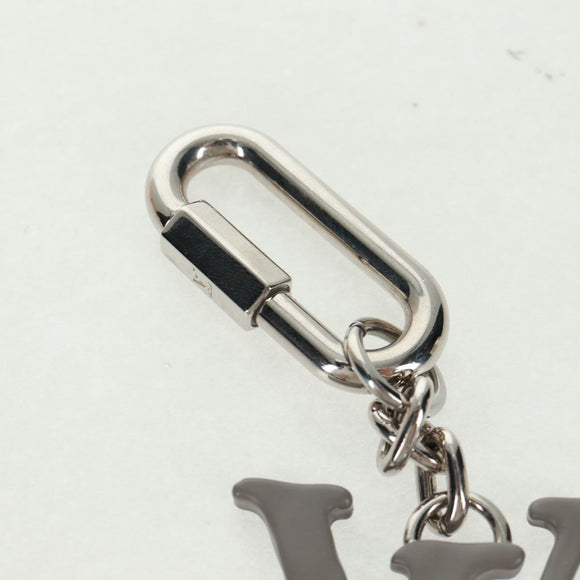 LOUIS VUITTON Porte Cles LV Shape Rope Charm metaal Blauw MP2618 LV Auth 169919M