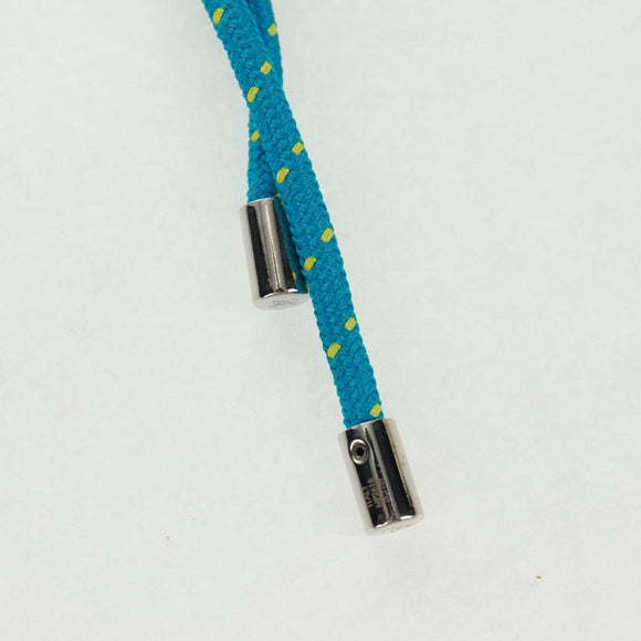 LOUIS VUITTON Porte Cles LV Shape Rope Charm metal Blue MP2618 LV Auth 169919M