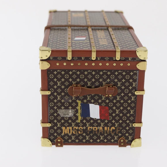LOUIS VUITTON Briefbeschwerer Miss France Braun M99408 LV Auth 169921