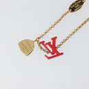 LOUIS VUITTON Brass Iconic Infinity Dot Bracelet Gold Tone M0970A Auth 169923M-16