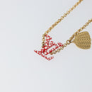 LOUIS VUITTON Brass Iconic Infinity Dot Bracelet Gold Tone M0970A Auth 169923M-3