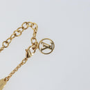 LOUIS VUITTON Brass Iconic Infinity Dot Bracelet Gold Tone M0970A Auth 169923M-7