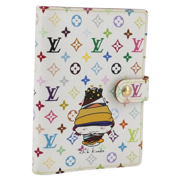 LOUIS VUITTON Multicolor Chibi Mushroom Agenda PM Cover R20958 LV Auth 169924SM