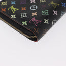 LOUIS VUITTON Monogram Multicolor Zippy Coin Purse Black M93740 LV Auth 169925-10