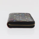 LOUIS VUITTON Monogram Multicolor Zippy Coin Purse Black M93740 LV Auth 169925-4