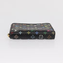 LOUIS VUITTON Monogram Multicolor Zippy Coin Purse Black M93740 LV Auth 169925-7