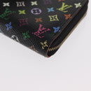 LOUIS VUITTON Monogram Multicolor Zippy Coin Purse Black M93740 LV Auth 169925-9
