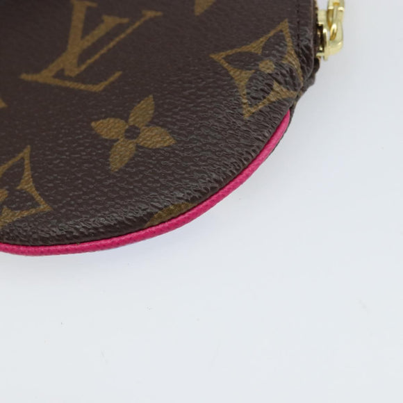 LOUIS VUITTON Monogram Skiing Porte Monnaie Round Coin Purse LV Auth 169927M