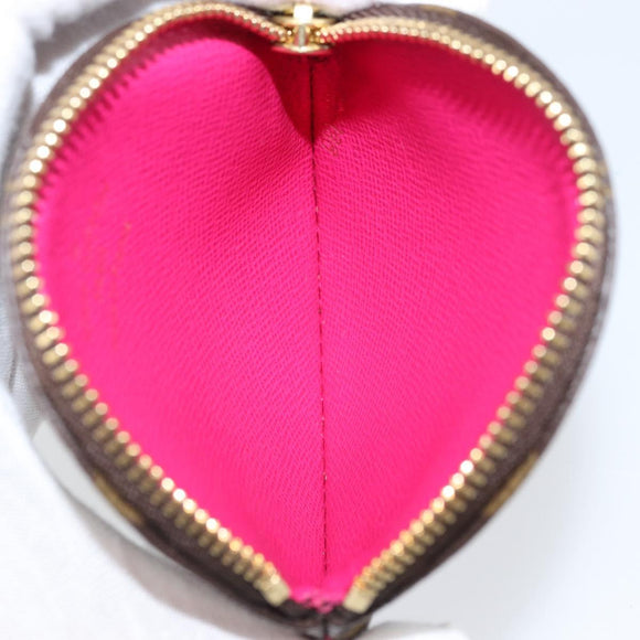 LOUIS VUITTON Monogram Skiing Porte Monnaie Round Coin Purse LV Auth 169927M