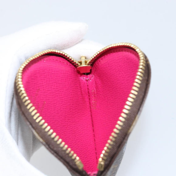 LOUIS VUITTON Monogram Skiing Porte Monnaie Round Coin Purse LV Auth 169927M