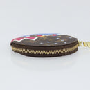 LOUIS VUITTON Monogram Skiing Porte Monnaie Round Coin Purse LV Auth 169927M-5