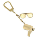 LOUIS VUITTON Porte Cles Cannes Key Holder metal Gold M65383 LV Auth 169928-1