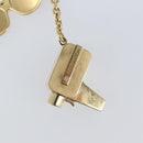 LOUIS VUITTON Porte Cles Cannes Key Holder metal Gold M65383 LV Auth 169928-9