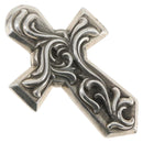 Chrome Hearts Large Vulcan Cross Pendant Top Ag925 Silver Auth 169929SM-1