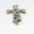Chrome Hearts Large Vulcan Cross Pendant Top Ag925 Silver Auth 169929SM-10