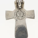 Chrome Hearts Large Vulcan Cross Pendant Top Ag925 Silver Auth 169929SM-12