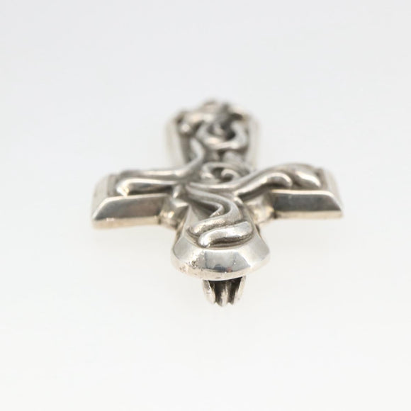Chrome Hearts Large Vulcan Cross Pendant Top Ag925 Silver Auth 169929SM
