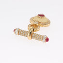 Christian Dior Earring Brooch metal Gold Tone Auth 169930V-6