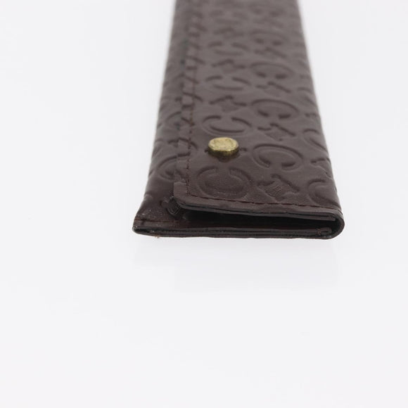 CELINE C Macadam Canvas Japanese Fan Brown Auth 169931V
