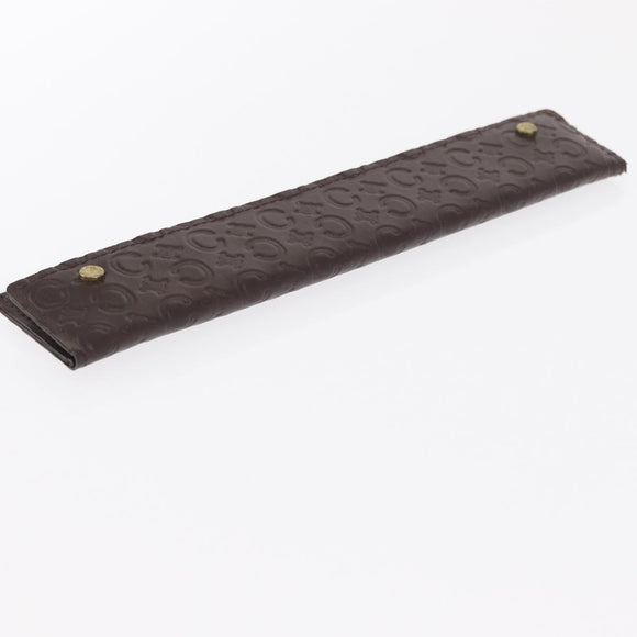 CELINE C Macadam Canvas Japanese Fan Brown Auth 169931V