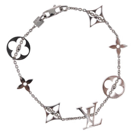 LOUIS VUITTON Brassle Monogram Links Bracelet 18K Gold 750 Q95011 Auth 169935SM