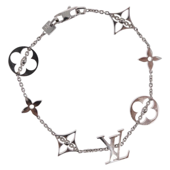 LOUIS VUITTON Brassle Monogram Links Bracelet 18K Gold 750 Q95011 Auth 169935SM