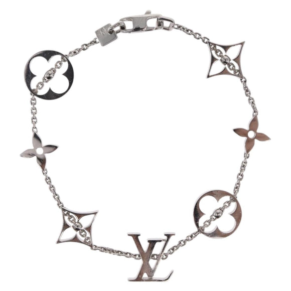 LOUIS VUITTON Brassle Monogram Links Bracelet 18K Gold 750 Q95011 Auth 169935SM