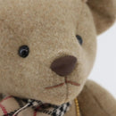 BURBERRY Nova Check Teddy Bear Beige Auth 169936-10