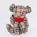 BURBERRY Nova Check Teddy Bear Beige Auth 169936-12