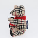 BURBERRY Nova Check Teddy Bear Beige Auth 169936-13