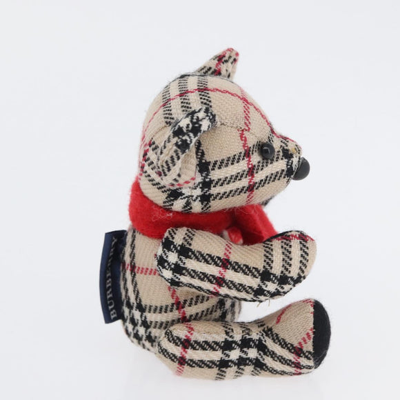 BURBERRY Nova Check Teddy Bear Beige Auth 169936