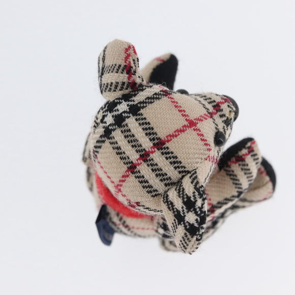 BURBERRY Nova Check Teddy Bear Beige Auth 169936
