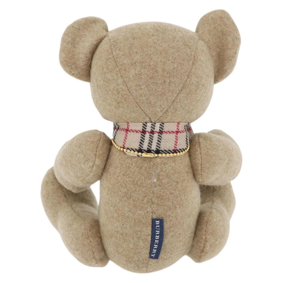 BURBERRY Nova Check Teddy Bear Beige Auth 169936