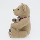 BURBERRY Nova Check Teddy Bear Beige Auth 169936-4