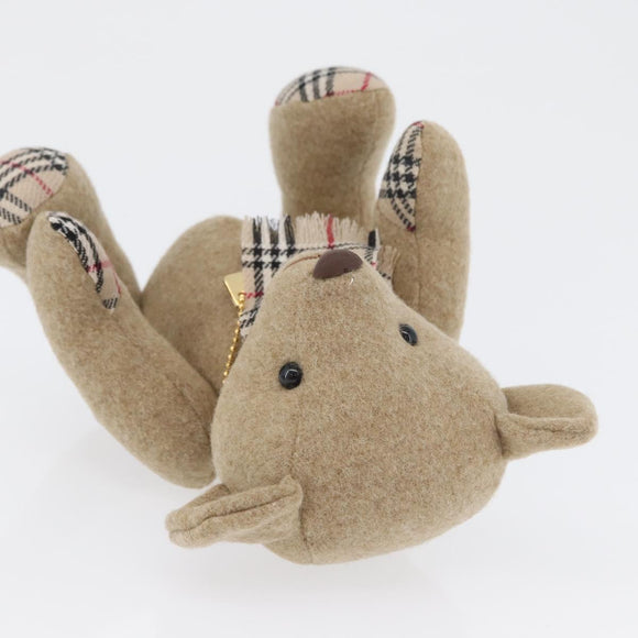 BURBERRY Nova Check Teddy Bear Beige Auth 169936