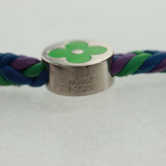 LOUIS VUITTON Brass Friendship Bracelet metal Blue M0967Z LV Auth 169944M