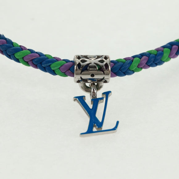 LOUIS VUITTON Brass Friendship Bracelet metal Blue M0967Z LV Auth 169944M