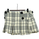 BURBERRY Nova Check Blue Label skirt Wool White Auth 169946V-1