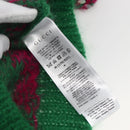 GUCCI Chevron Sequin Knit Sweater Wool Green 713233 Auth 169947V-11