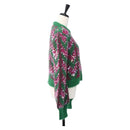 GUCCI Chevron Sequin Knit Sweater Wool Green 713233 Auth 169947V-3