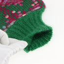 GUCCI Chevron Sequin Knit Sweater Wool Green 713233 Auth 169947V-8